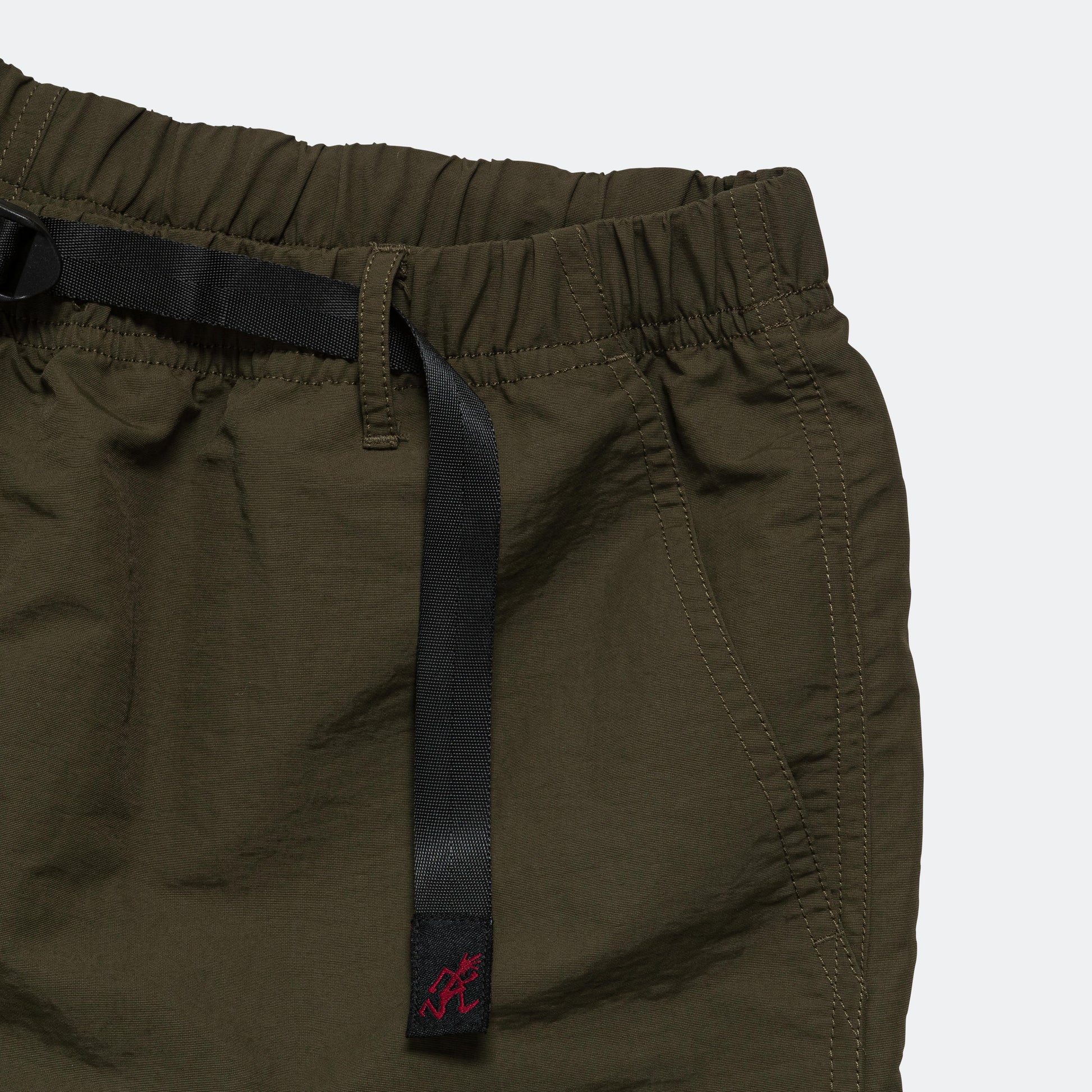Nylon Tussah Packable Short - Deep Olive