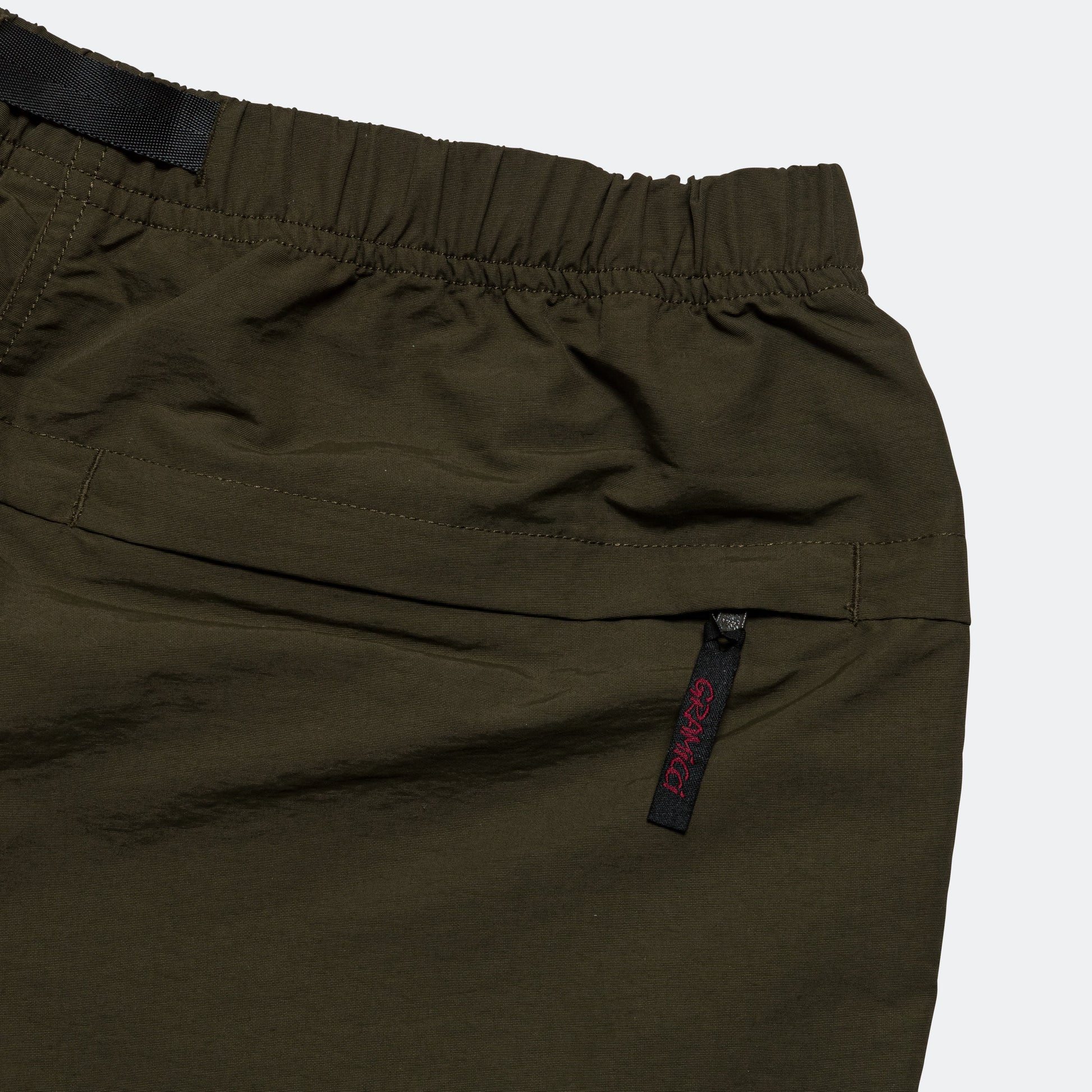 Nylon Tussah Packable Short - Deep Olive