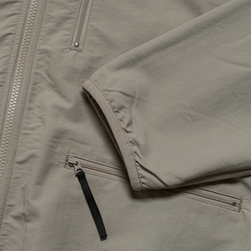 Reversible Fleece Cardigan - Taupe