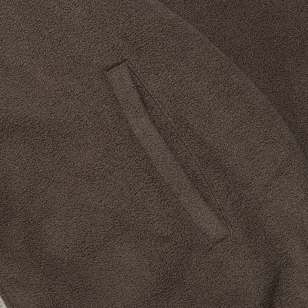 Reversible Fleece Cardigan - Taupe