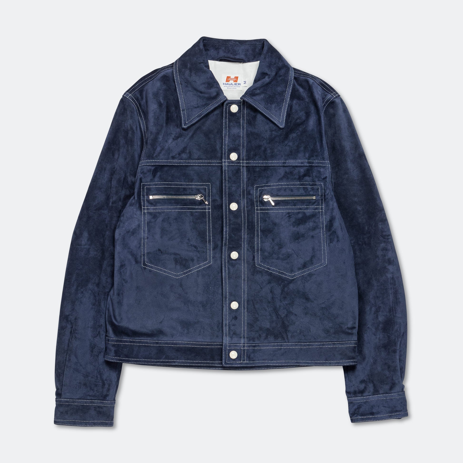 Concord Suede Jacket - Navy Suede