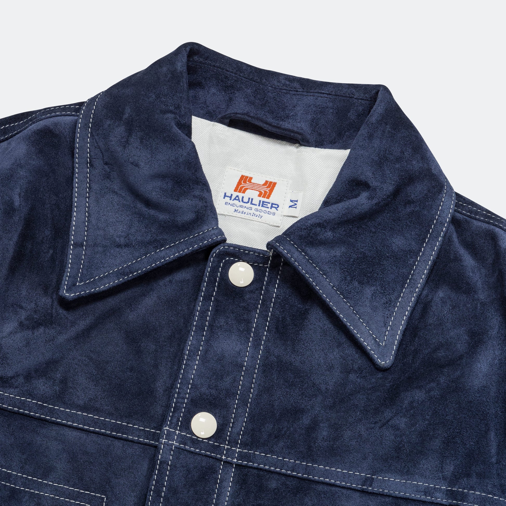 Concord Suede Jacket - Navy Suede