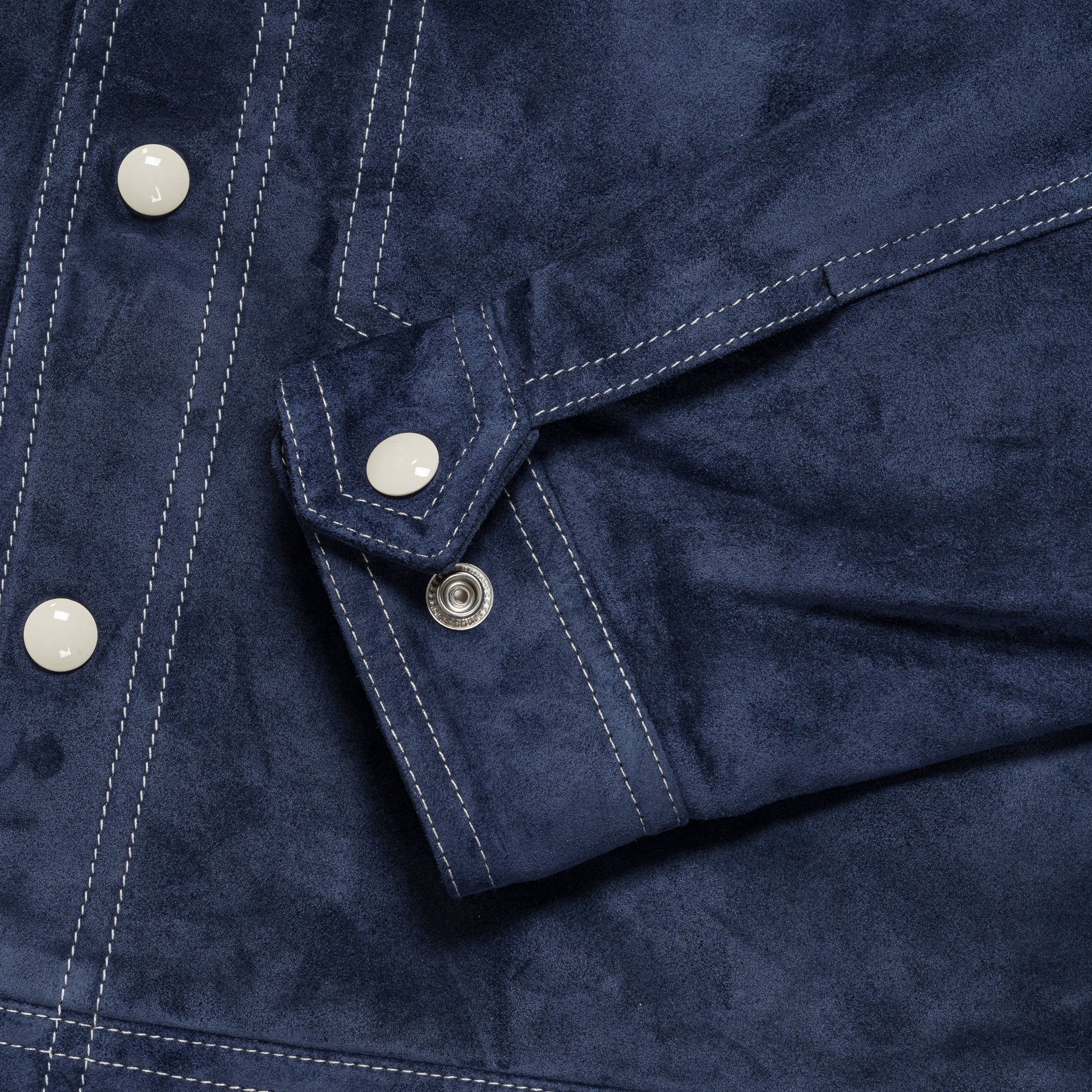 Concord Suede Jacket - Navy Suede