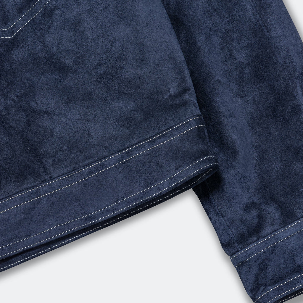 Concord Suede Jacket - Navy Suede