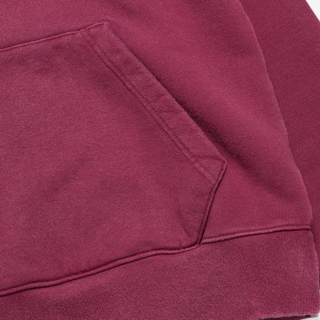 Wordmark Fleece Hoodie - Cherrywood Red/Sail
