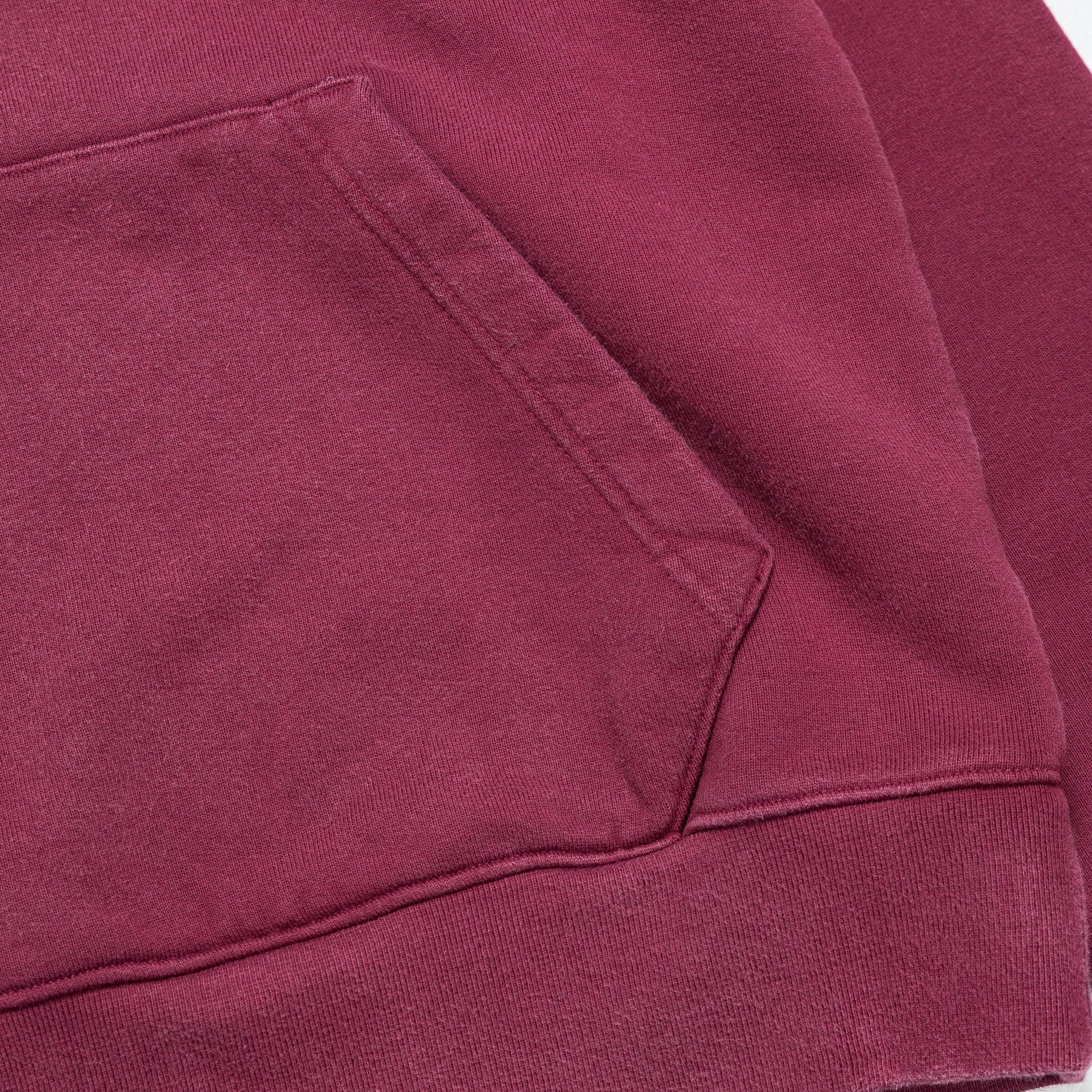 Wordmark Fleece Hoodie - Cherrywood Red/Sail