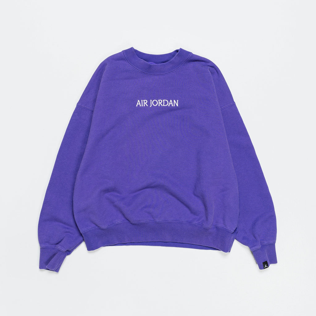 Womens Wordmark Fleece Crew - Dark Concord/Sail