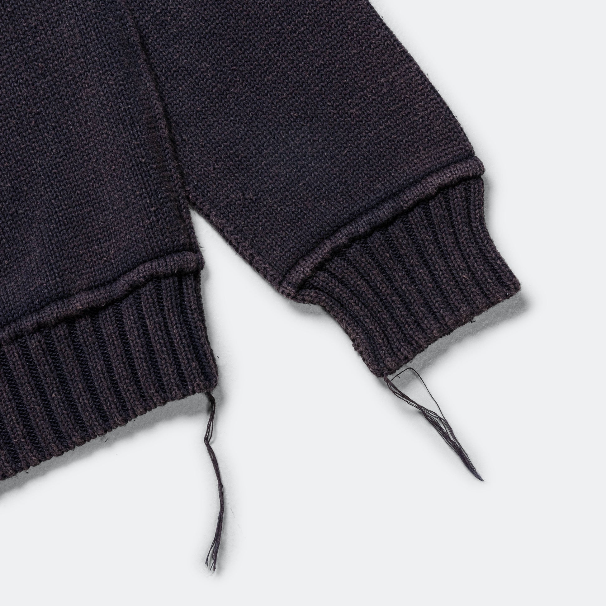 Cotton Jersey Bleached Knit - Navy