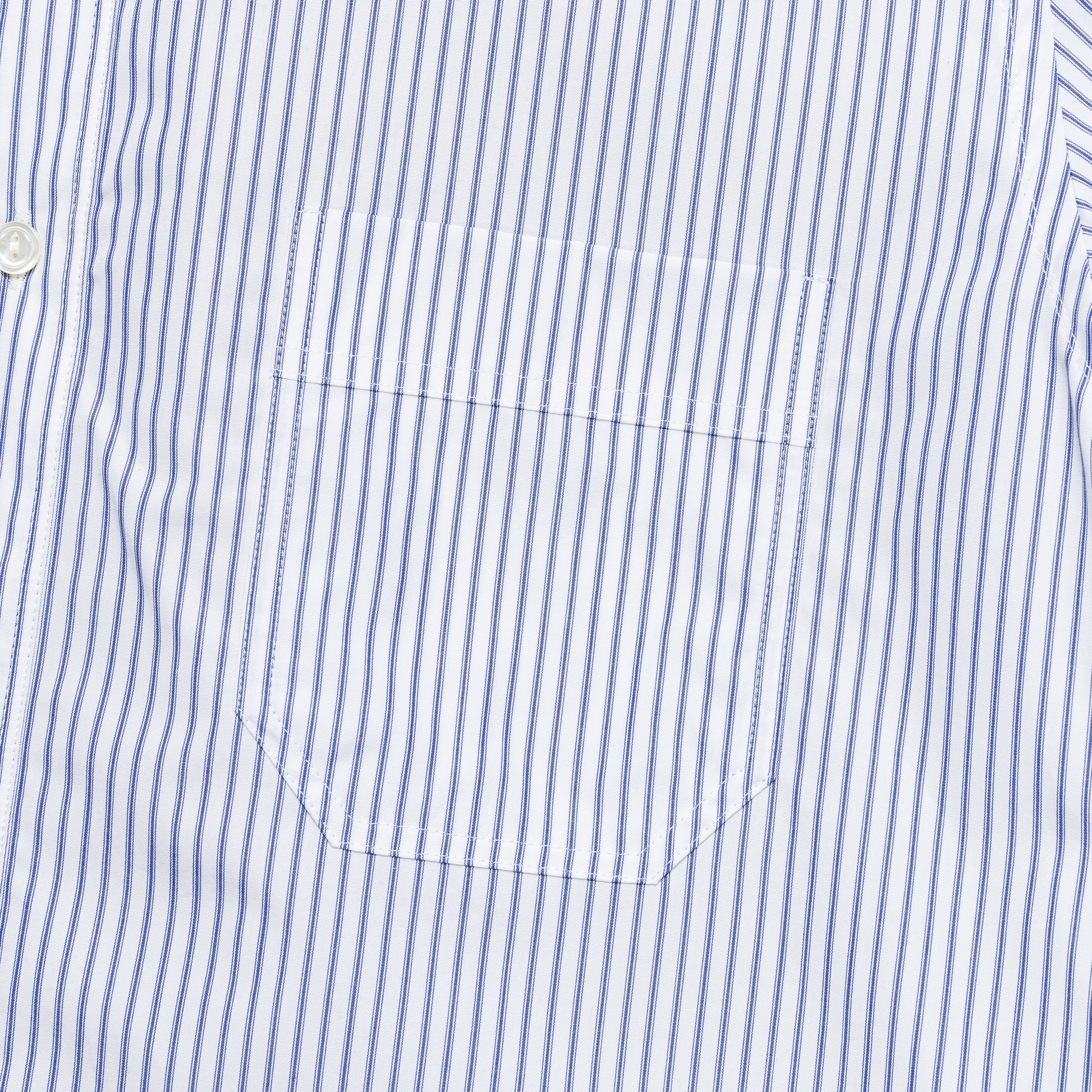 Cotton Stripe x Cotton Linen Shirt - White/Blue
