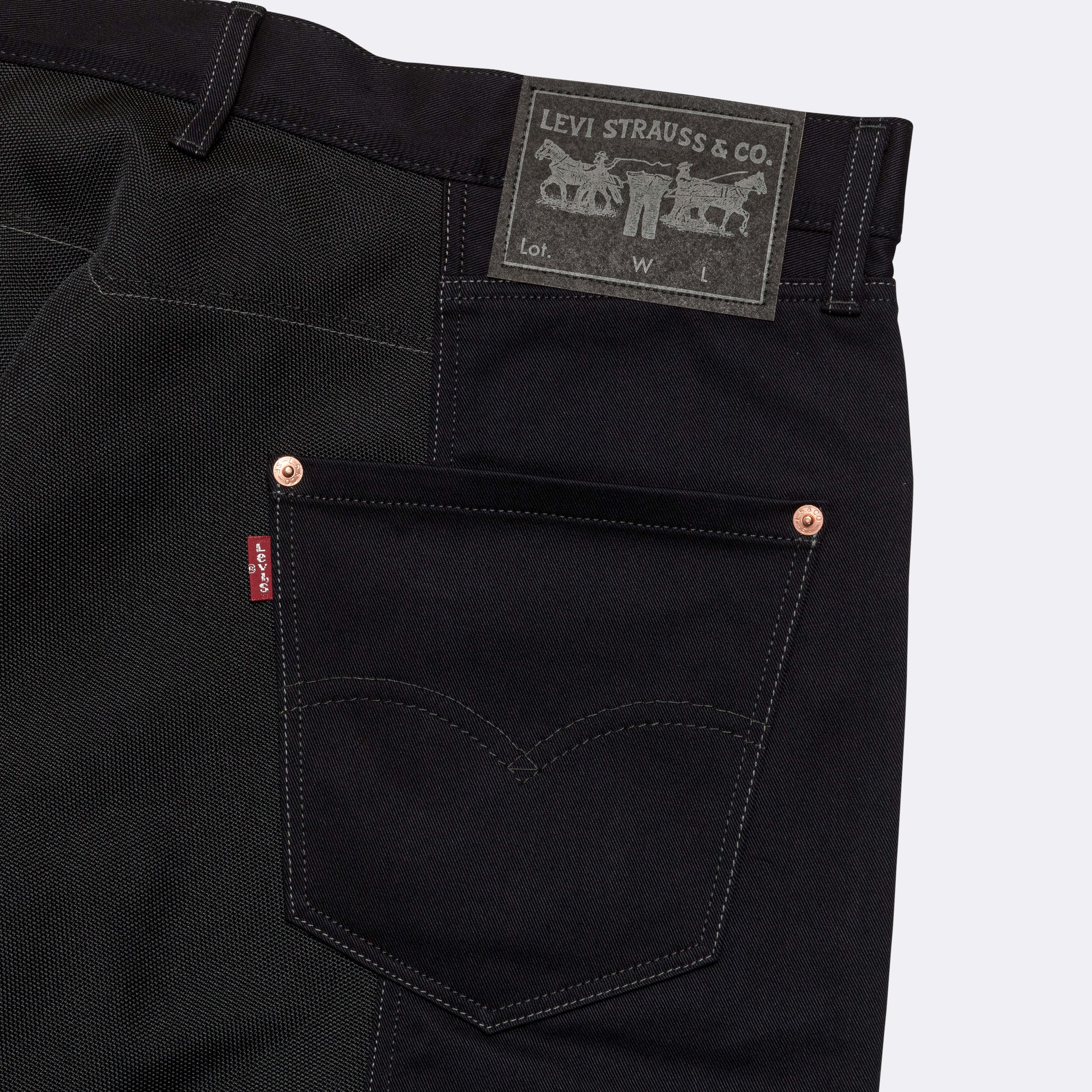 Levi's® Cotton Back Satin Pant - Black