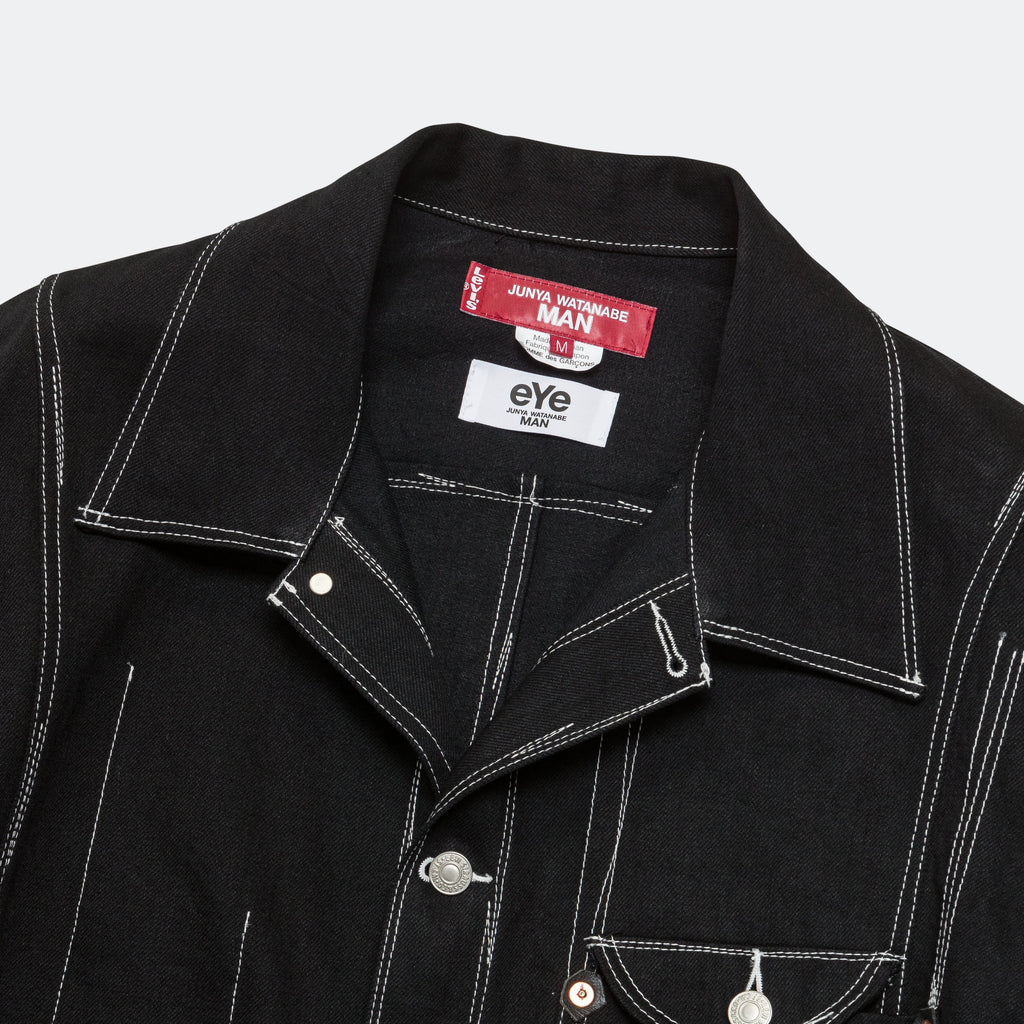 Levi's® Overstitched Denim Overcoat - Black