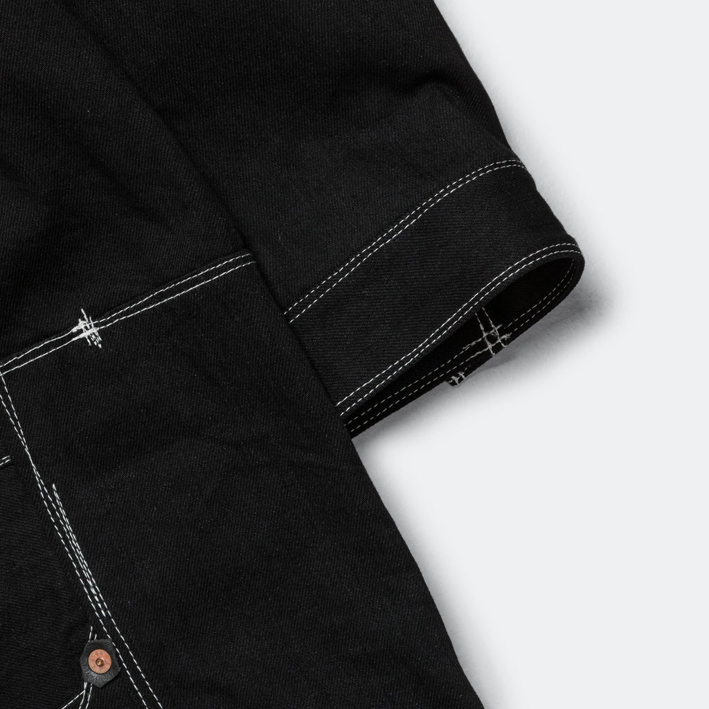 Levi's® Overstitched Denim Overcoat - Black
