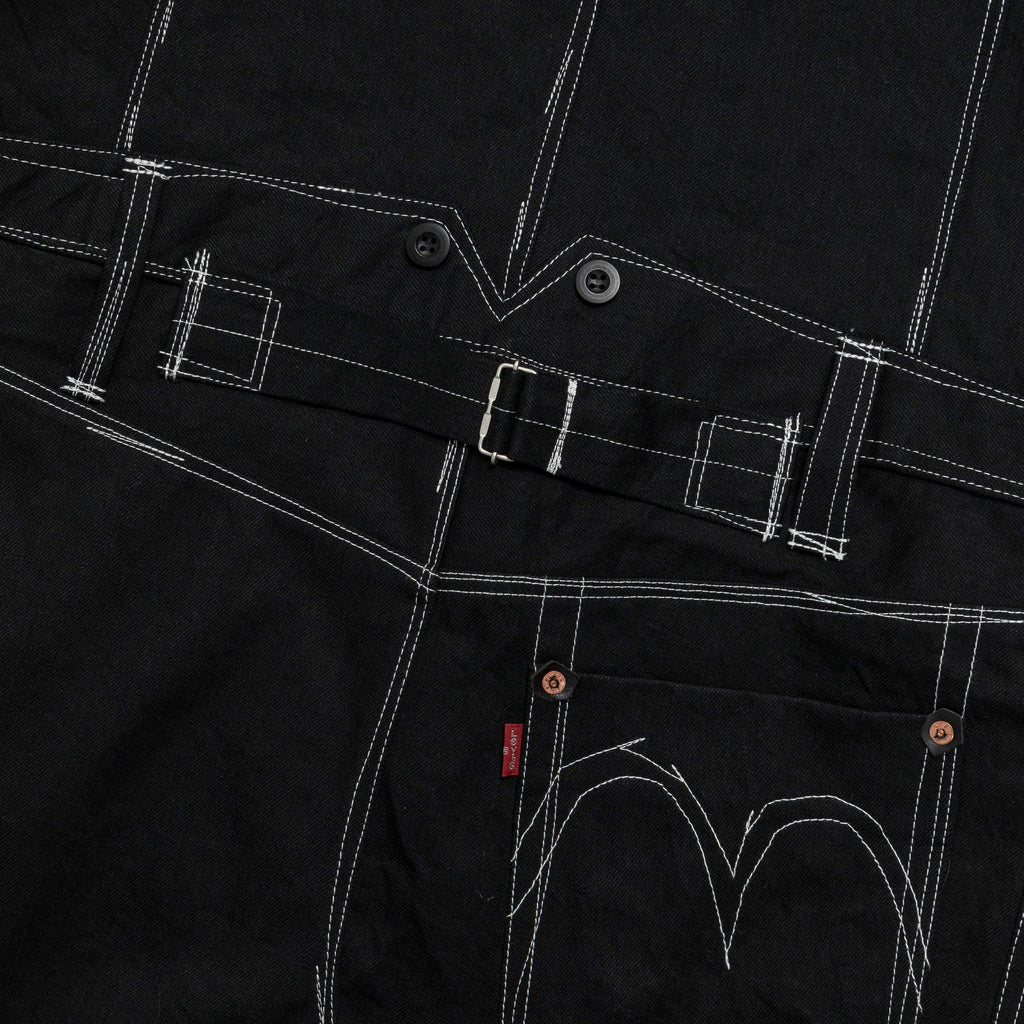 Levi's® Overstitched Denim Overcoat - Black