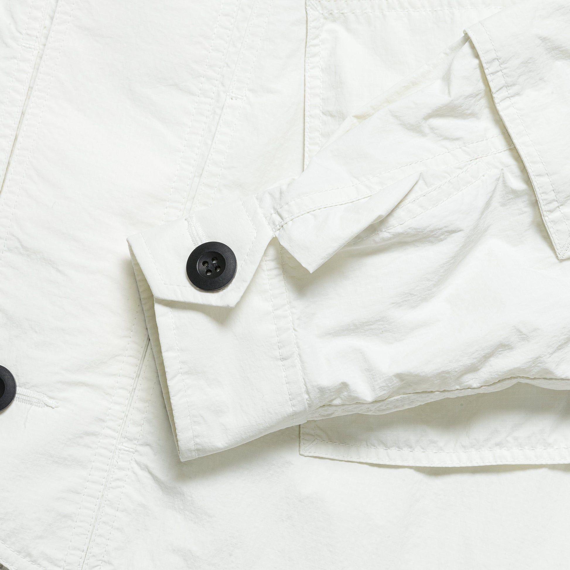 Nylon Rip-Stop Overshirt - White