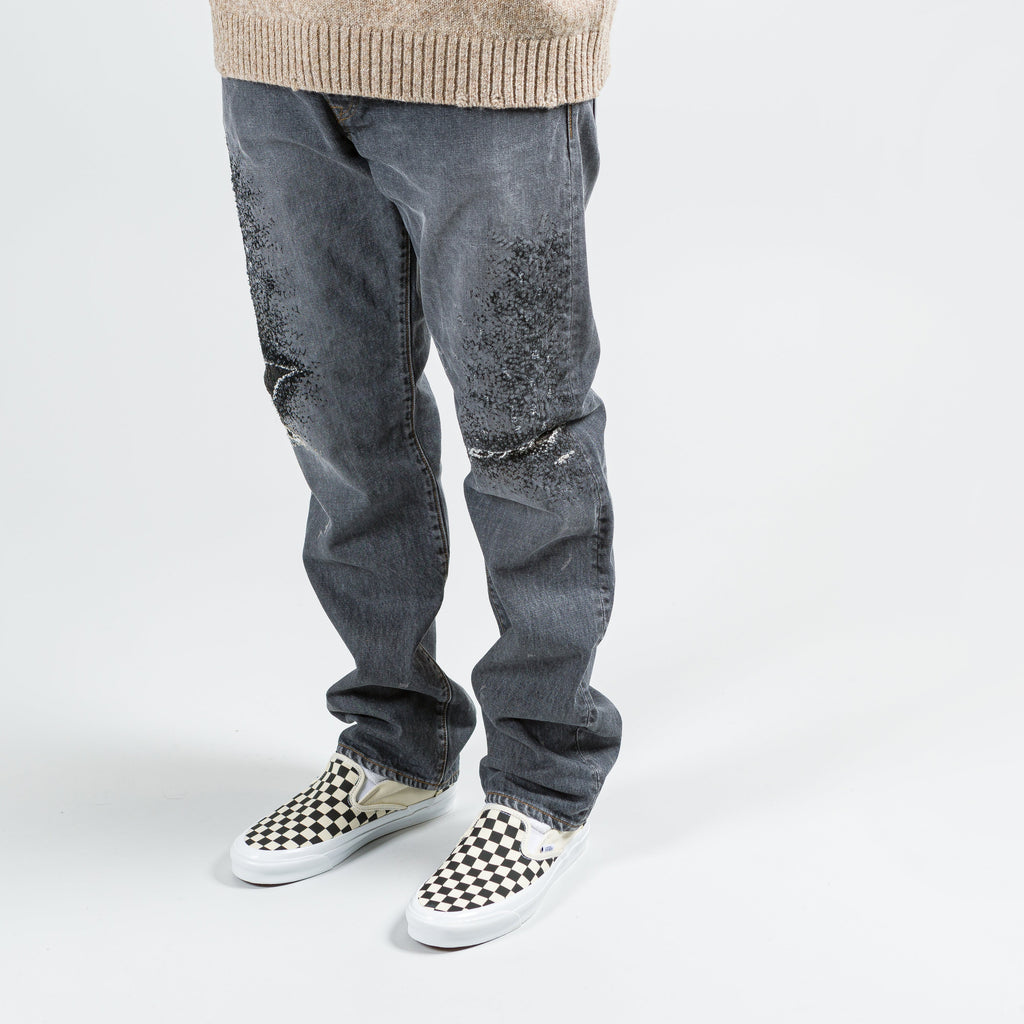 14oz BLK Denim 5P MONKEY CISCO (3 Years Fade) - Black