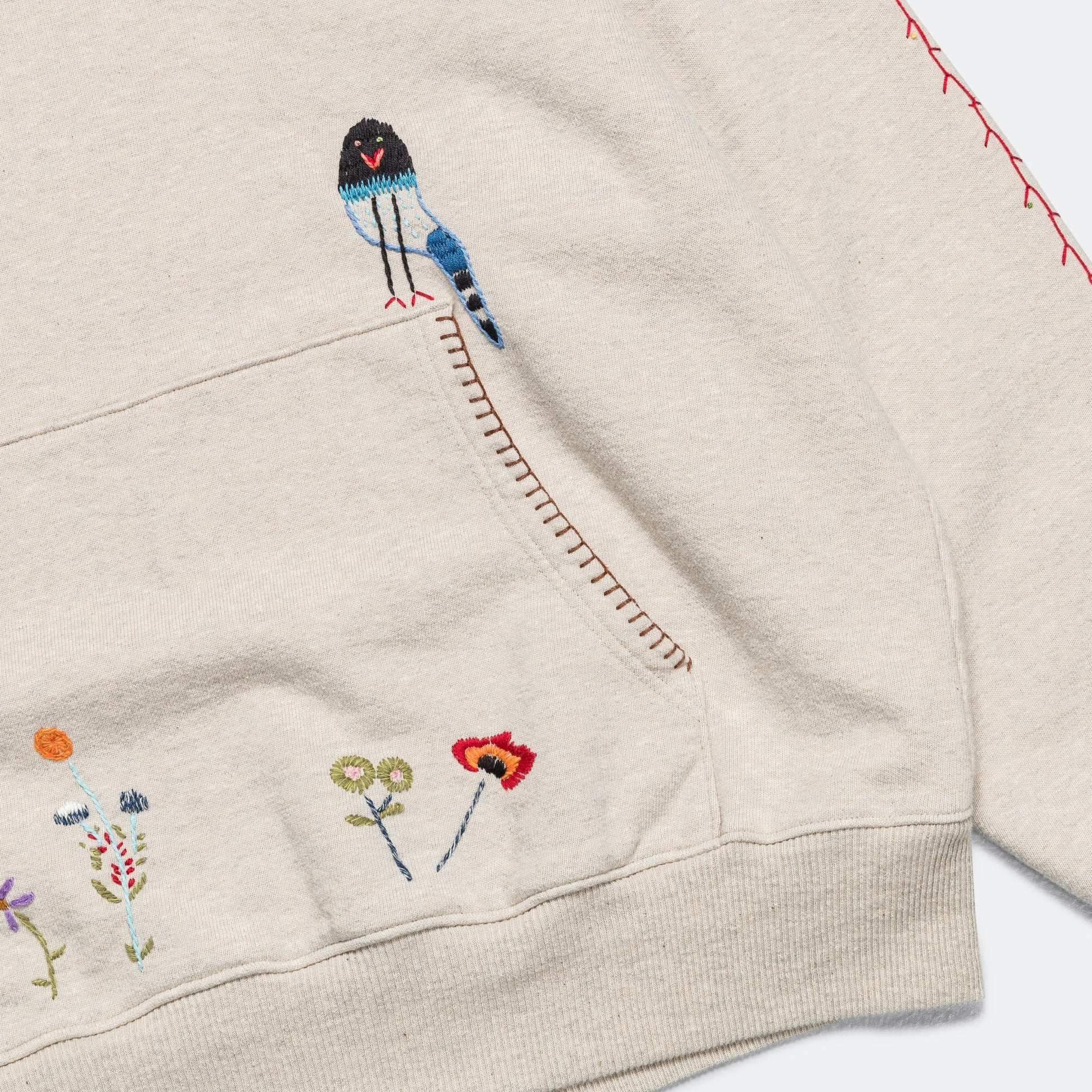 TOP SWT Knit Hoodie (MAGPIE) - Ecru