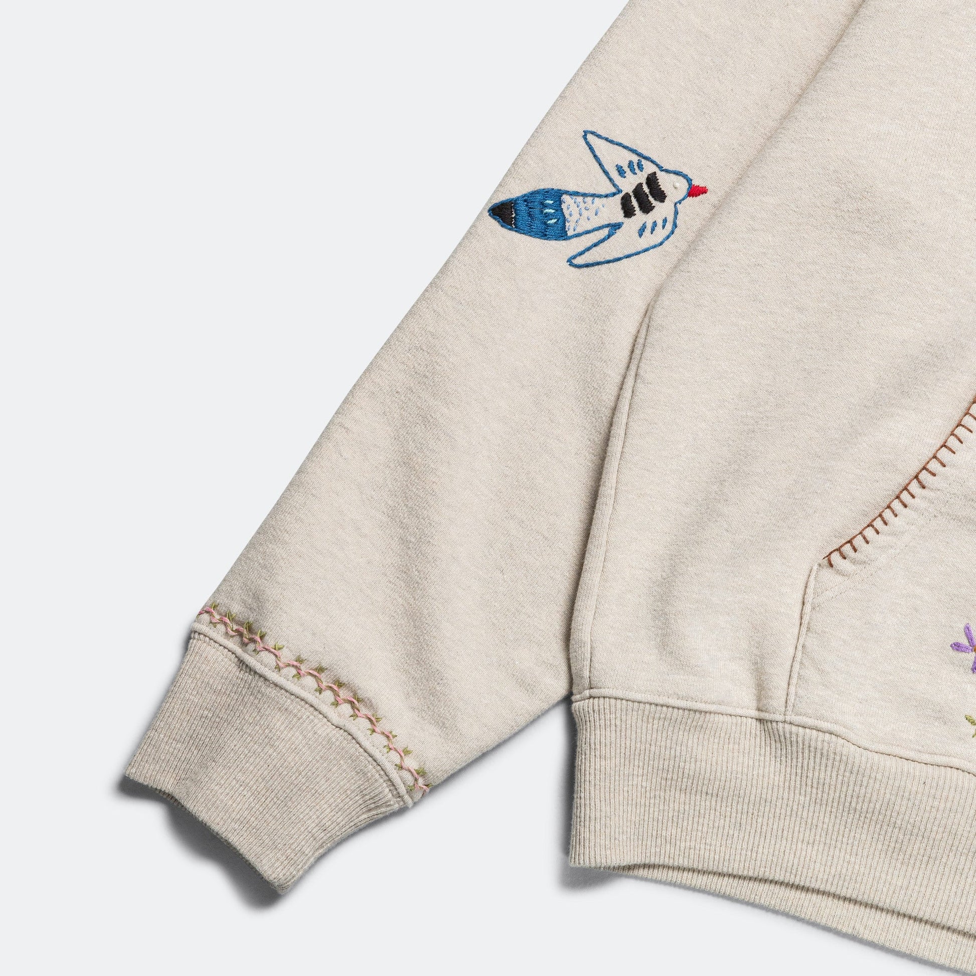 TOP SWT Knit Hoodie (MAGPIE) - Ecru