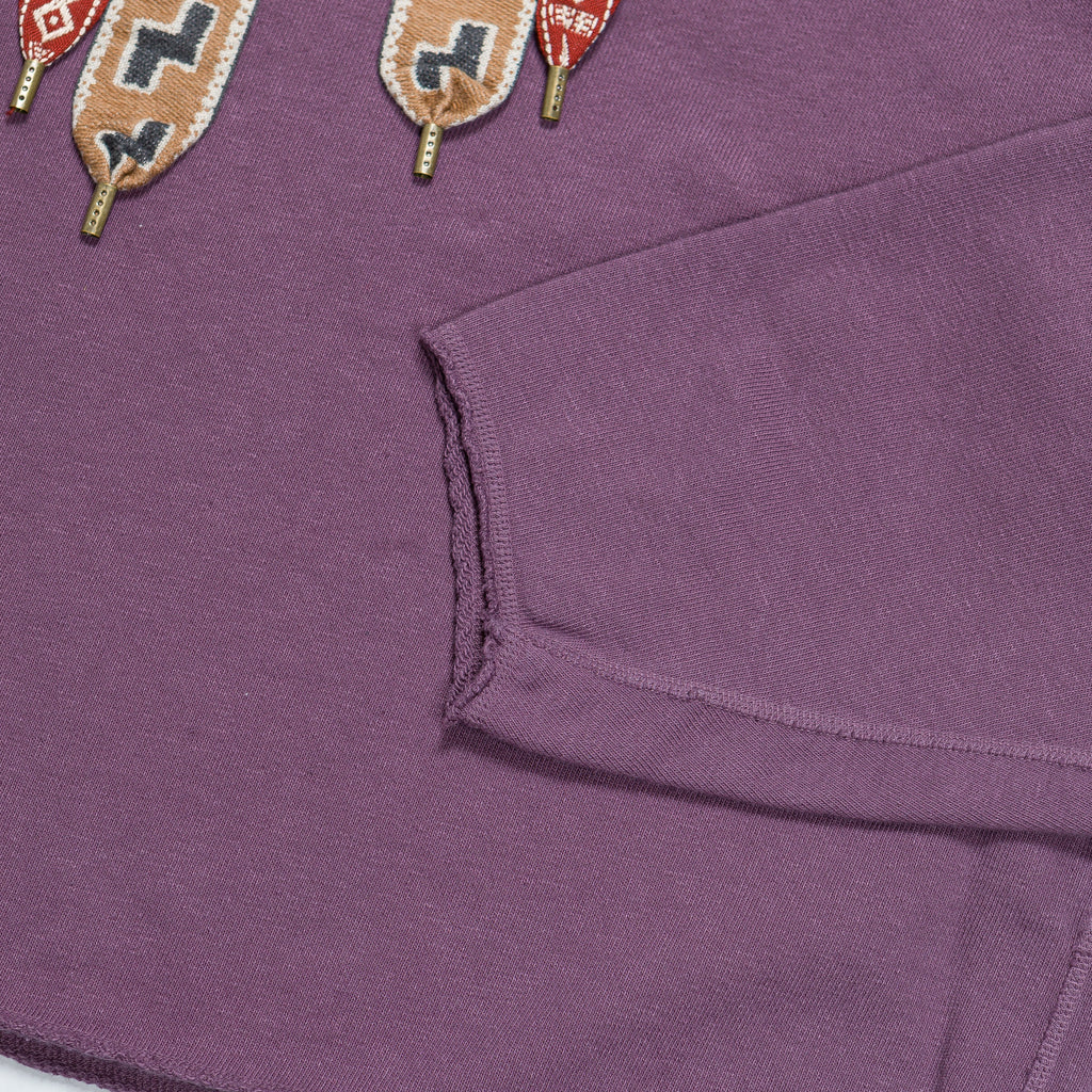 Fleece Knit COCK Neck SWT - Purple
