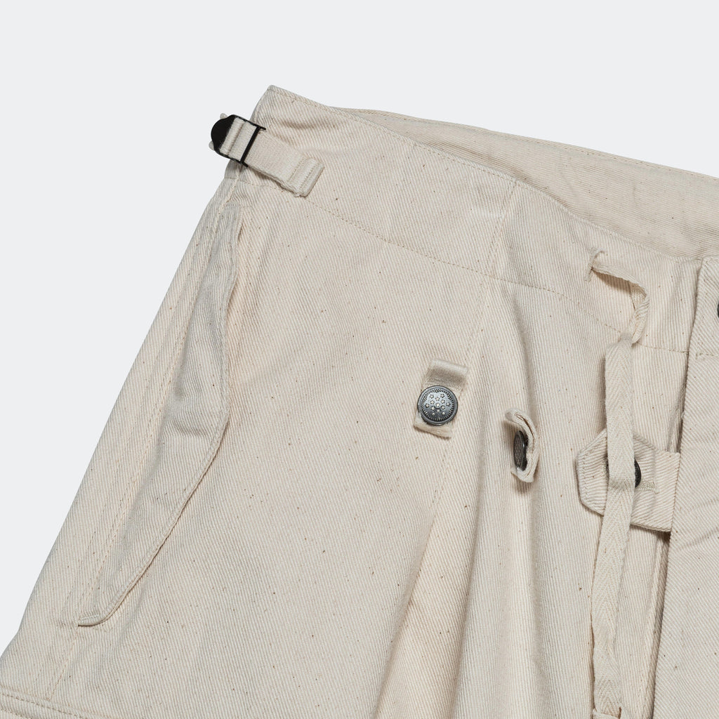 Heavy Drill Cotton JUMBO Cargo Pants - Natural