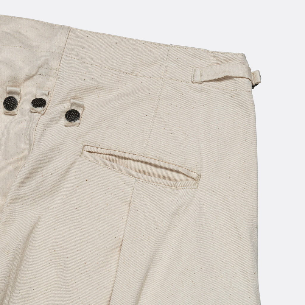Heavy Drill Cotton JUMBO Cargo Pants - Natural