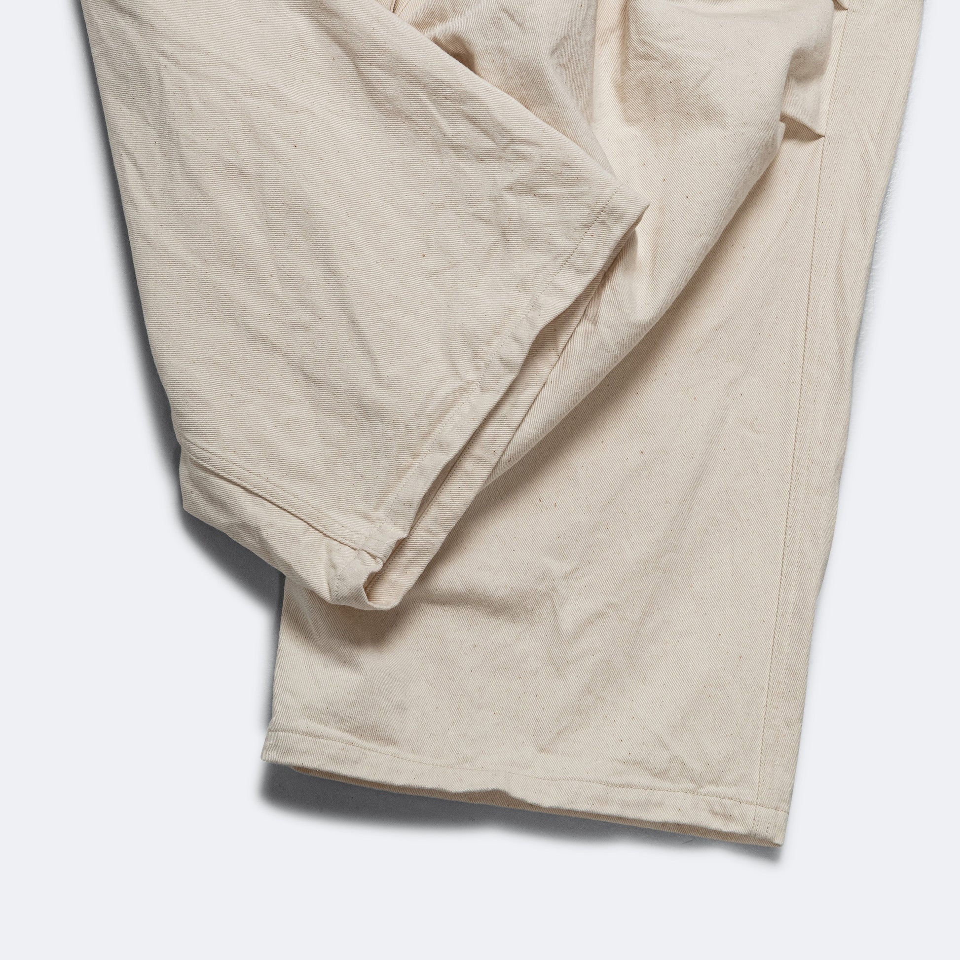 Heavy Drill Cotton JUMBO Cargo Pants - Natural