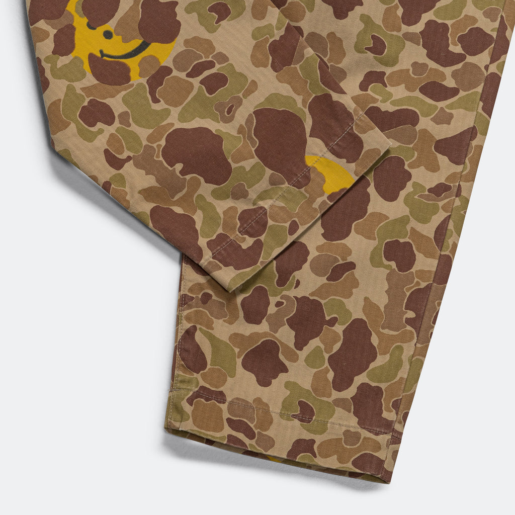 Herringbone HAPPY PEEK-A-BOO Camo NIME Pants - Beige/Khaki