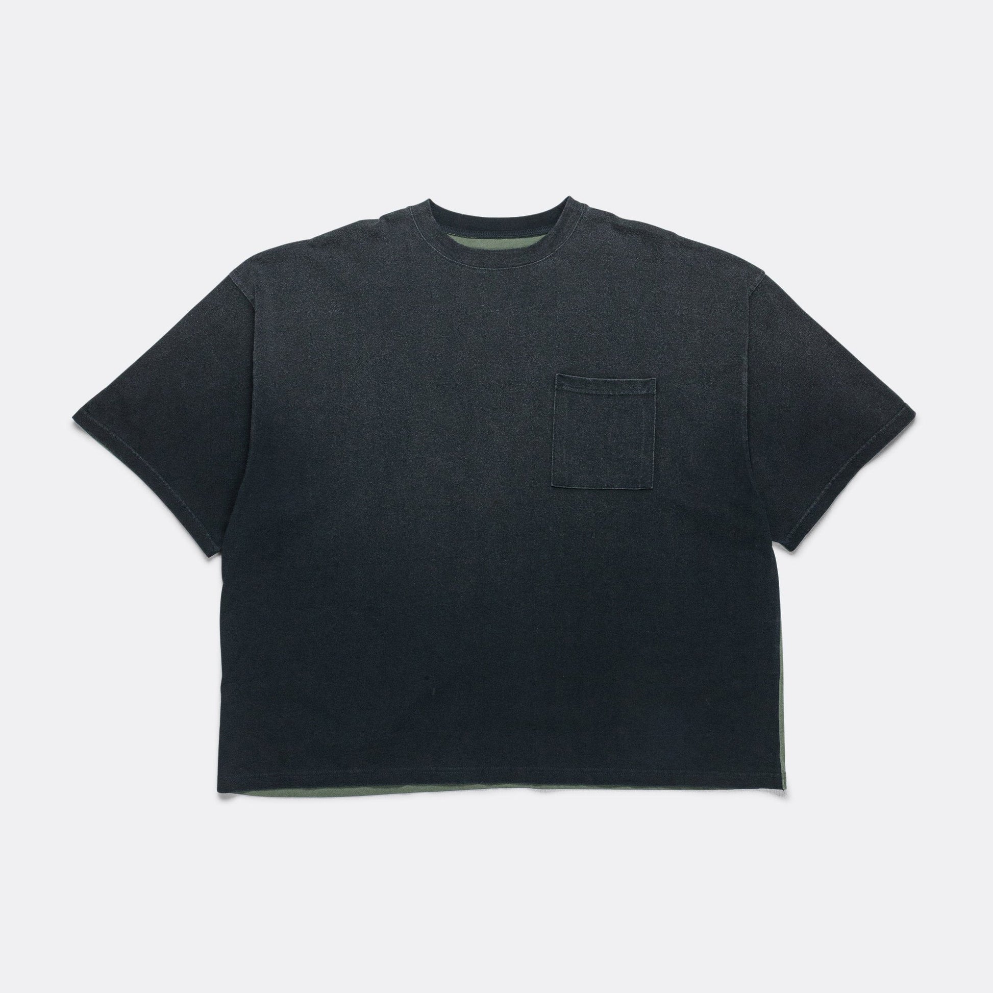 Jersey 2TONES BIG Pocket T (BONE) - Black/Khaki