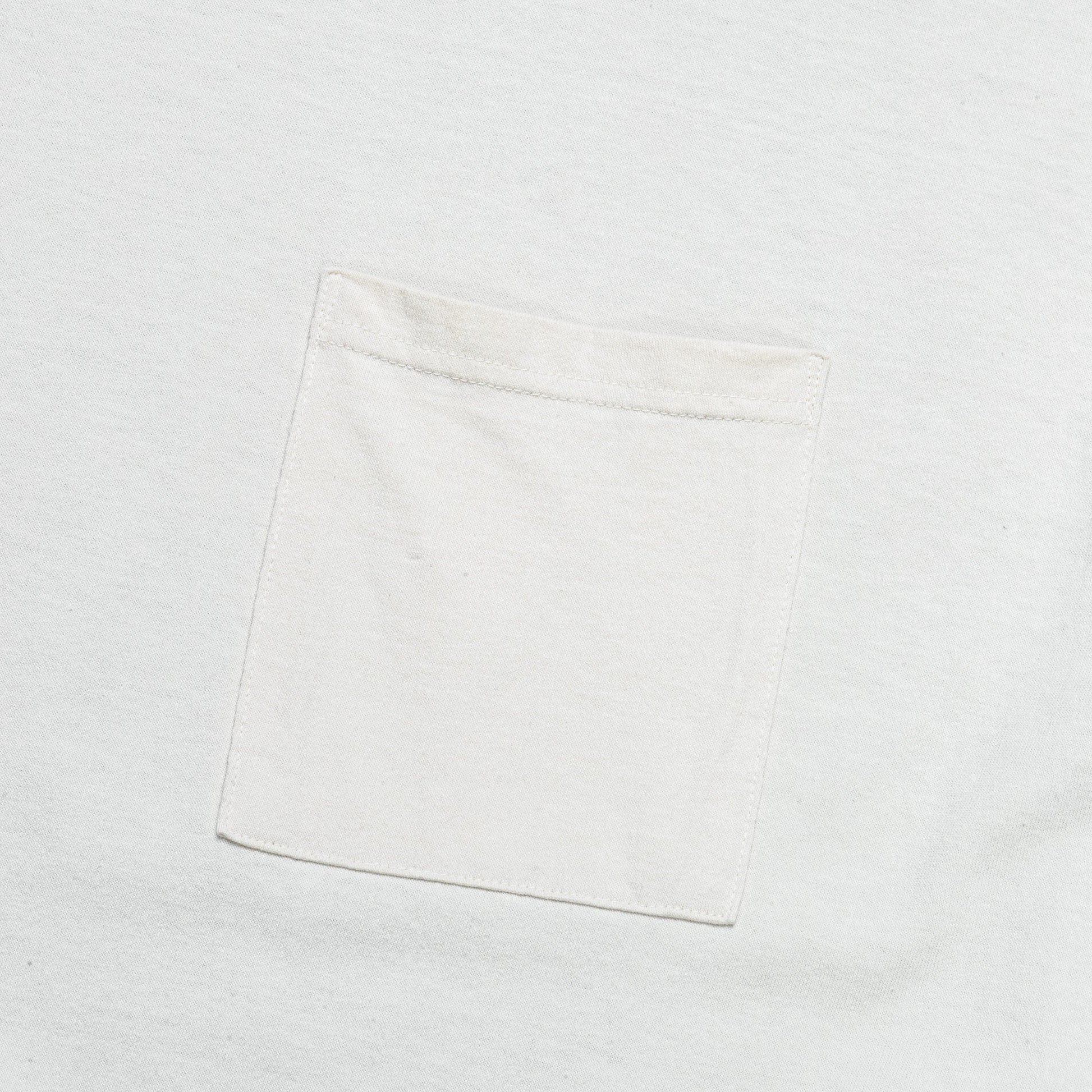 Jersey 2TONES BIG Pocket T (BONE) - Ecru/Sax