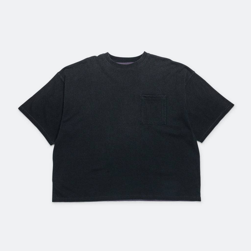 Jersey 2TONES BIG Pocket T (BONE) - Black/Purple