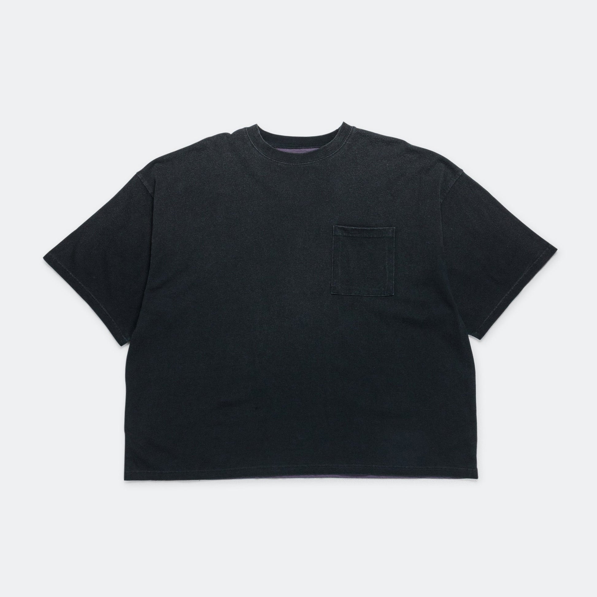 Jersey 2TONES BIG Pocket T (BONE) - Black/Purple