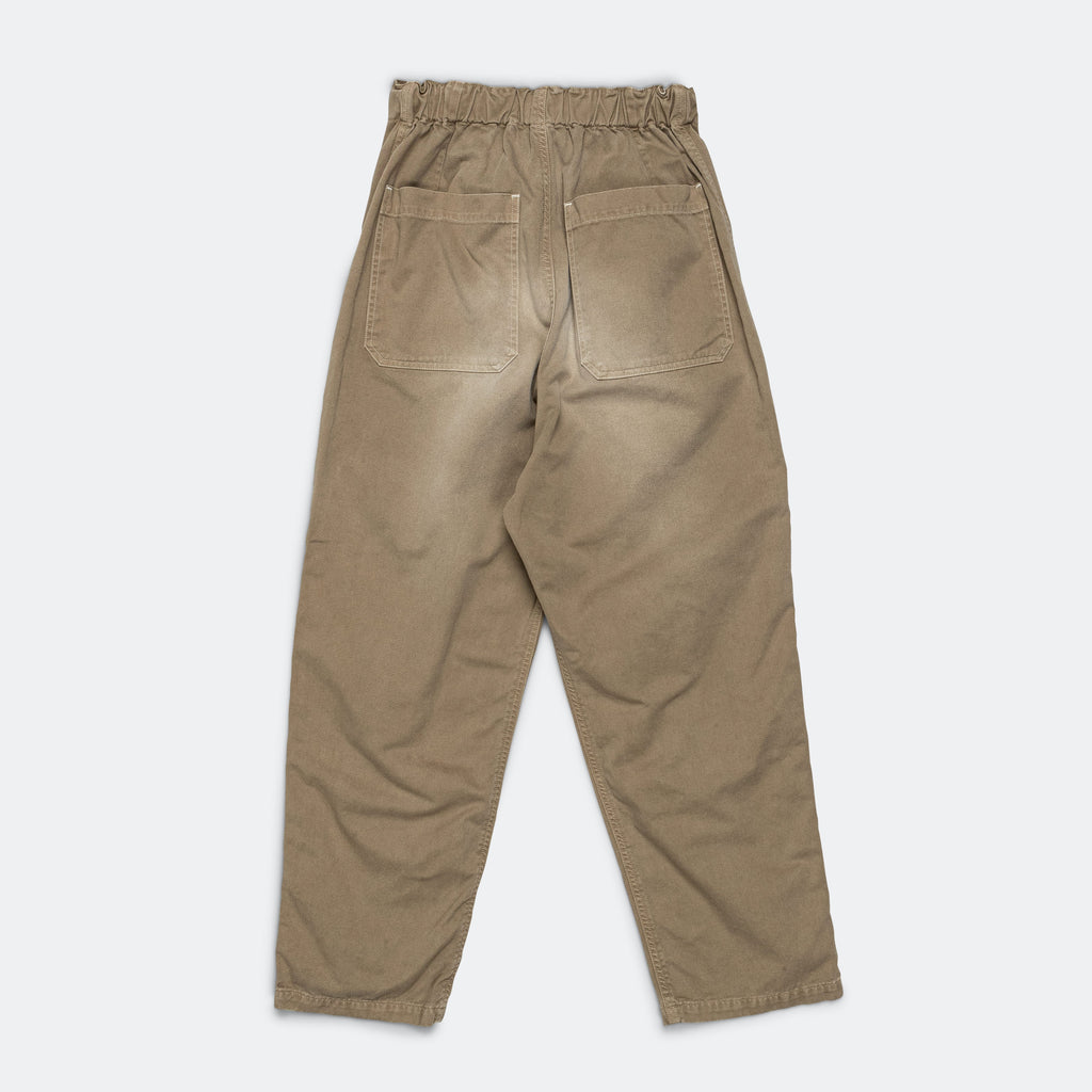 KATSURAGI Cotton W-Knee EASY Pants - Beige