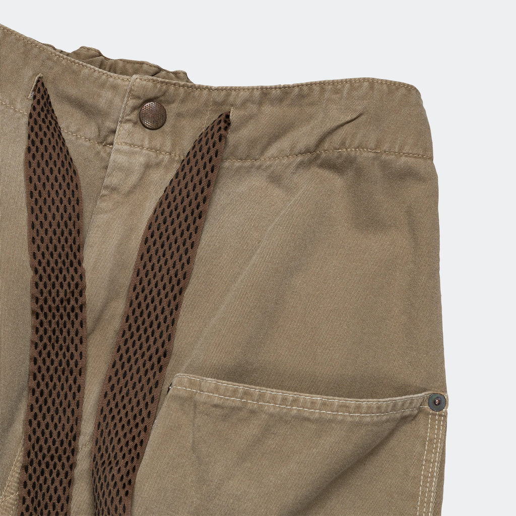 KATSURAGI Cotton W-Knee EASY Pants - Beige
