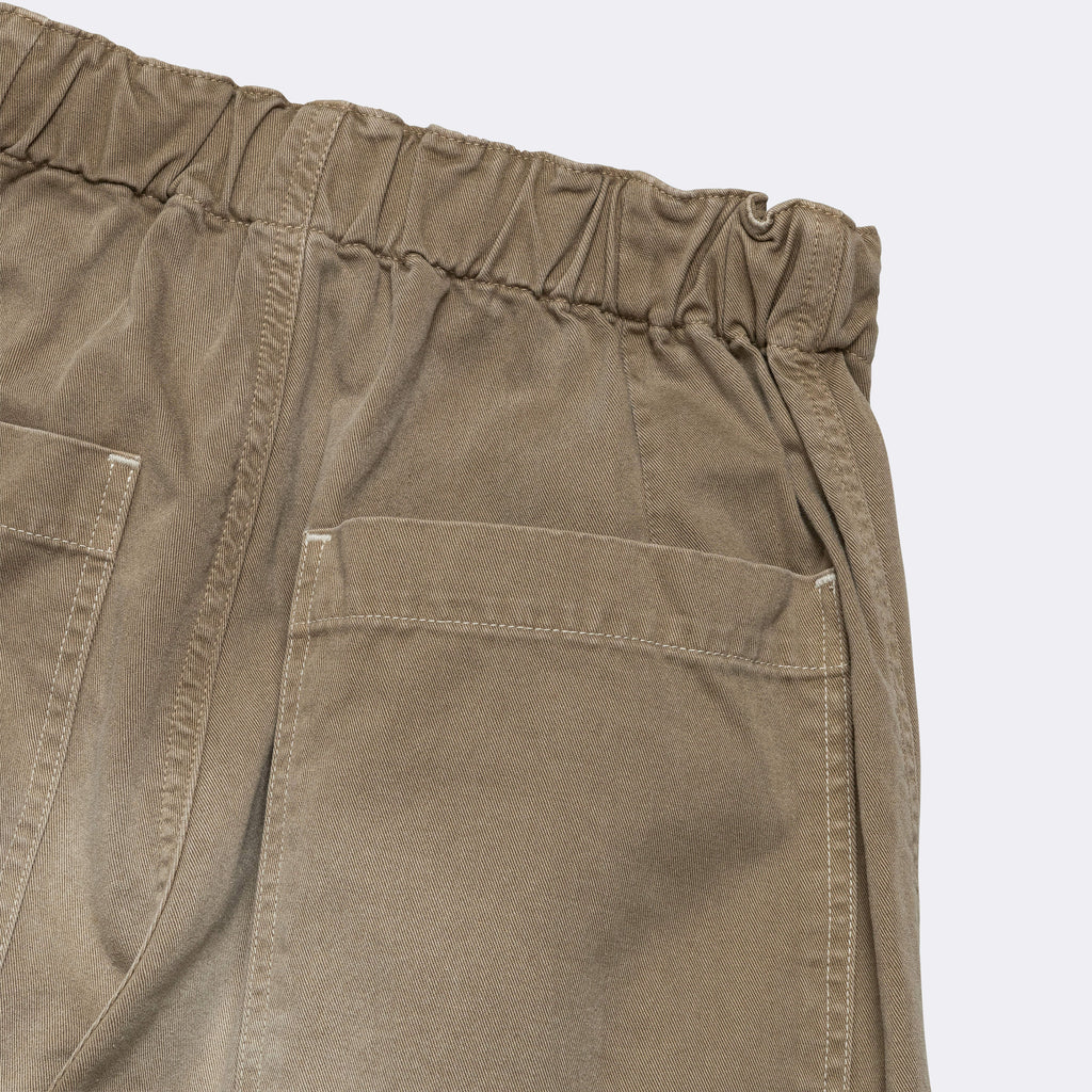 KATSURAGI Cotton W-Knee EASY Pants - Beige