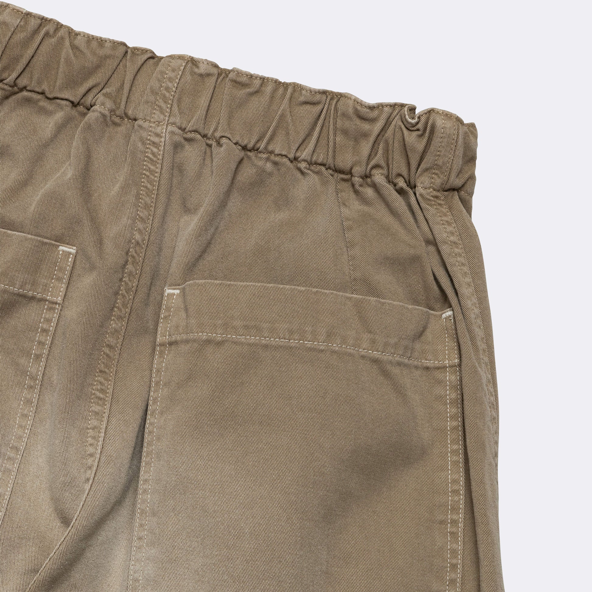 KATSURAGI Cotton W-Knee EASY Pants - Beige