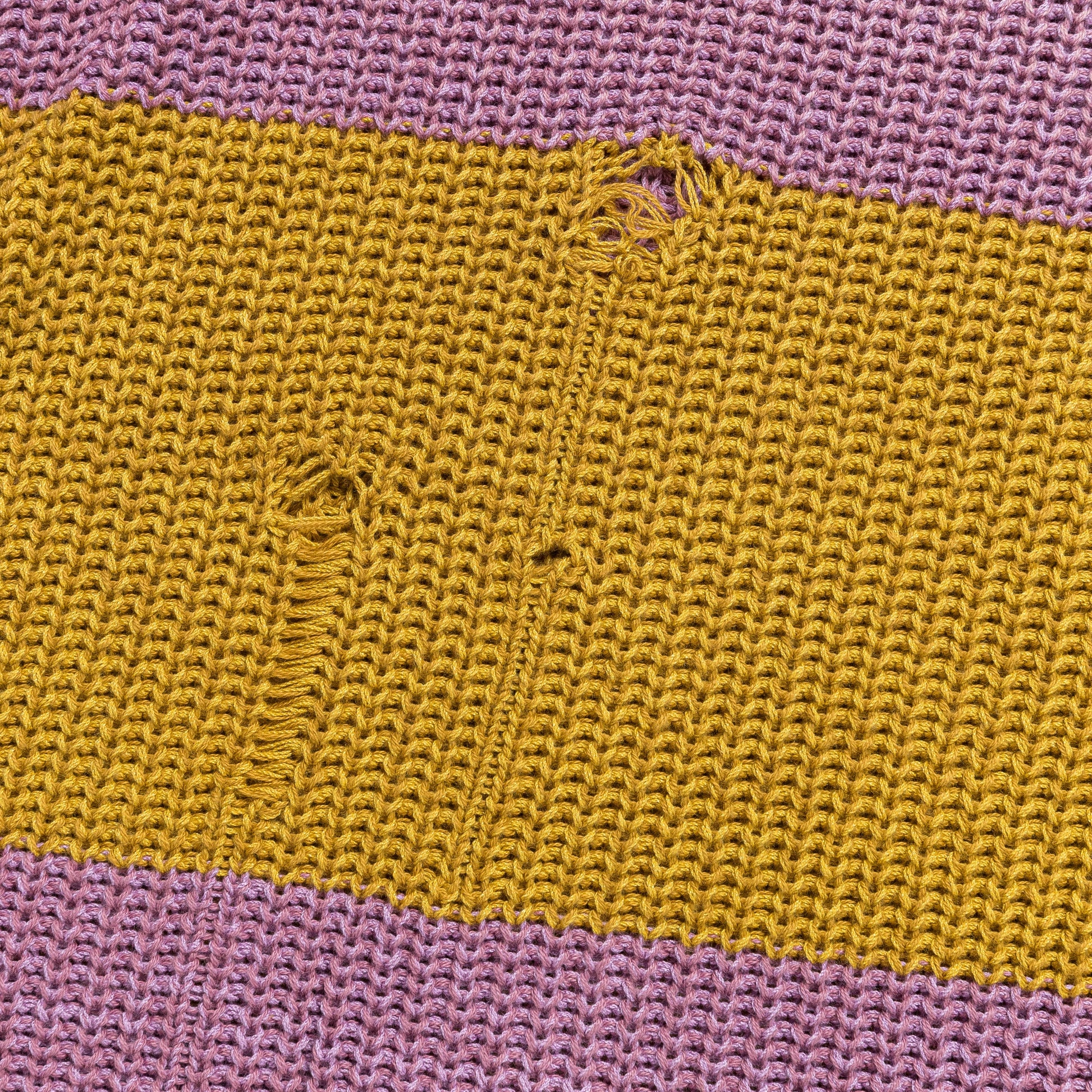 5G Cotton Knit RUGGER Shirt - Yellow/Pink