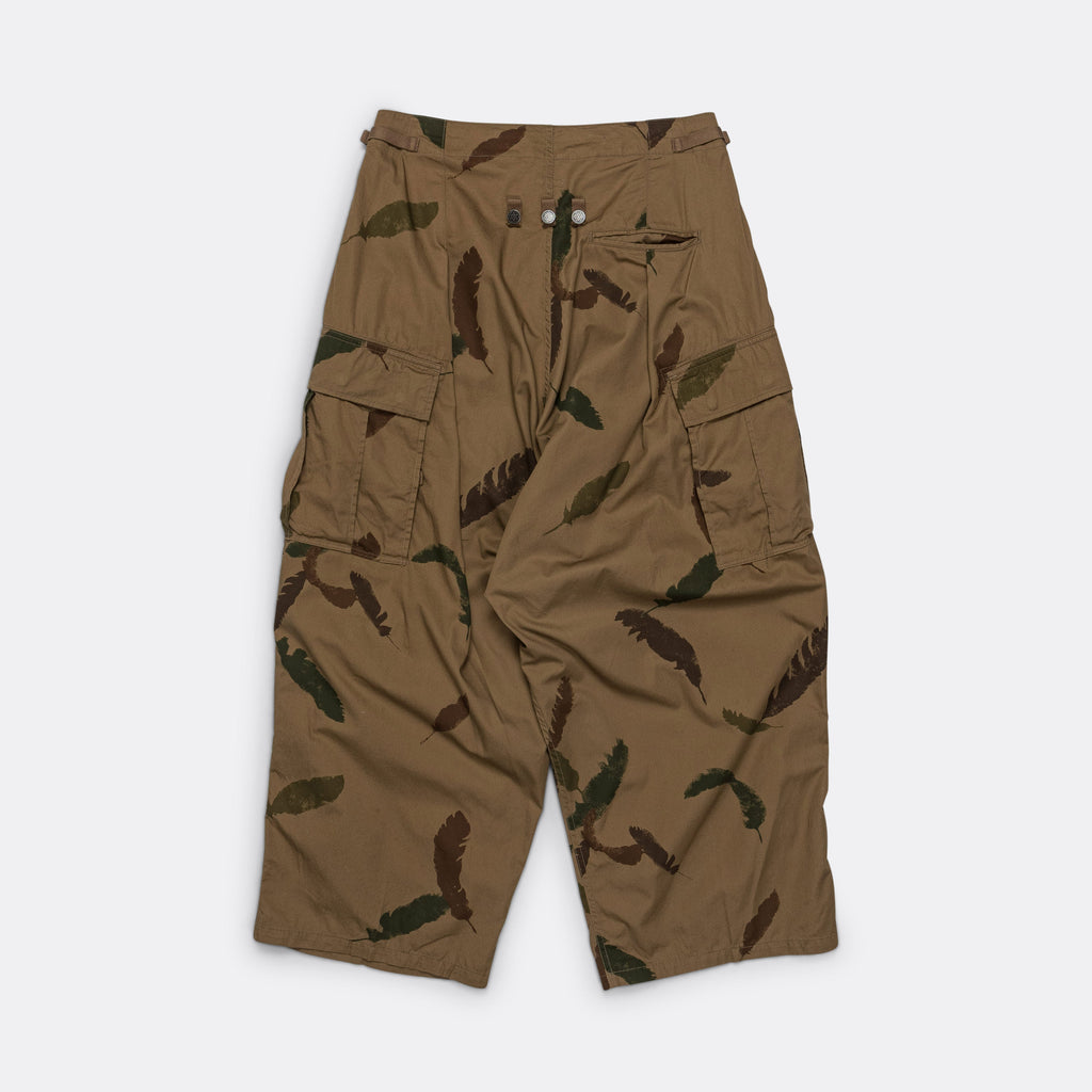 Combed Burberry FEATHER CAMO JUMBO Cargo Pants - Brown