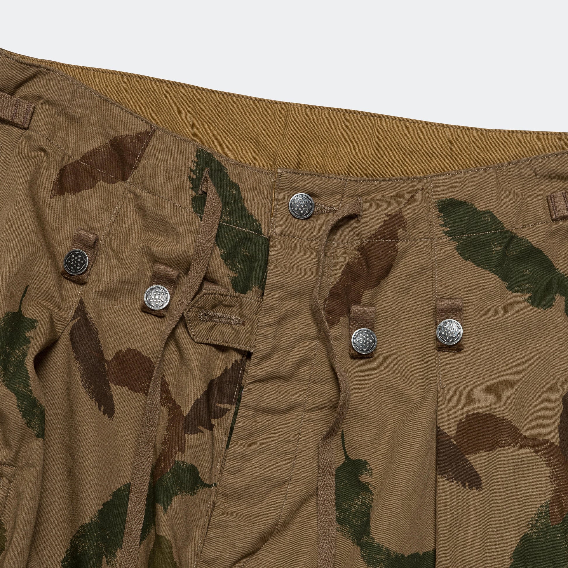 Combed Burberry FEATHER CAMO JUMBO Cargo Pants - Brown