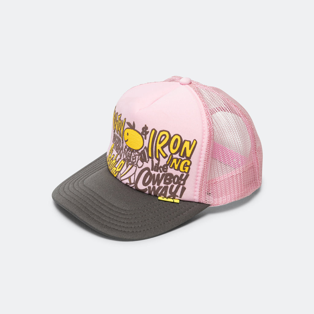 CONEYCOWBOWY Trucker CAP - Pink x Charcoal