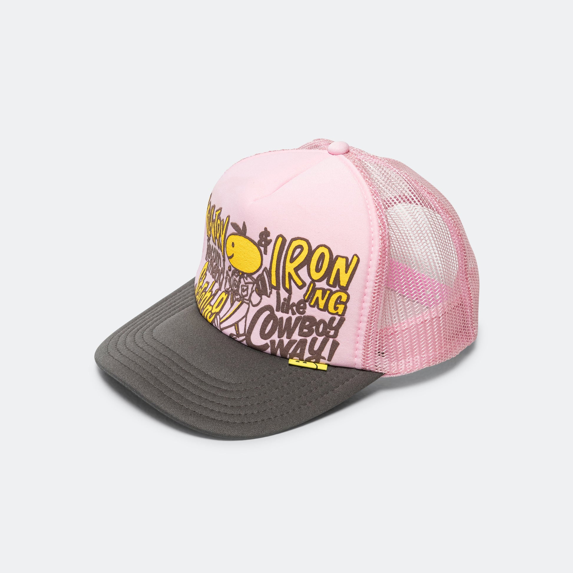 CONEYCOWBOWY Trucker CAP - Pink x Charcoal