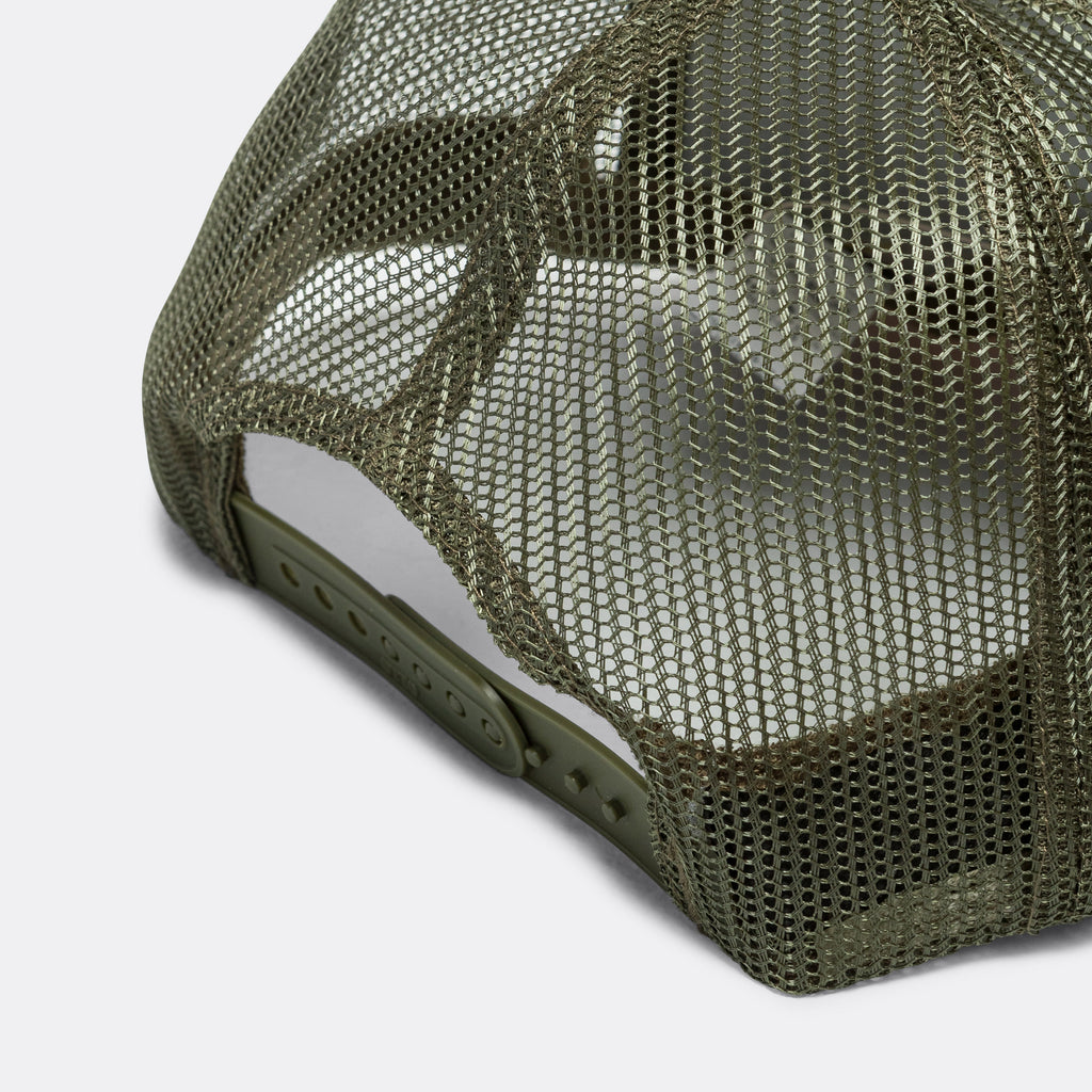 CONEYCOWBOWY Trucker CAP - Dark Green x Ecru