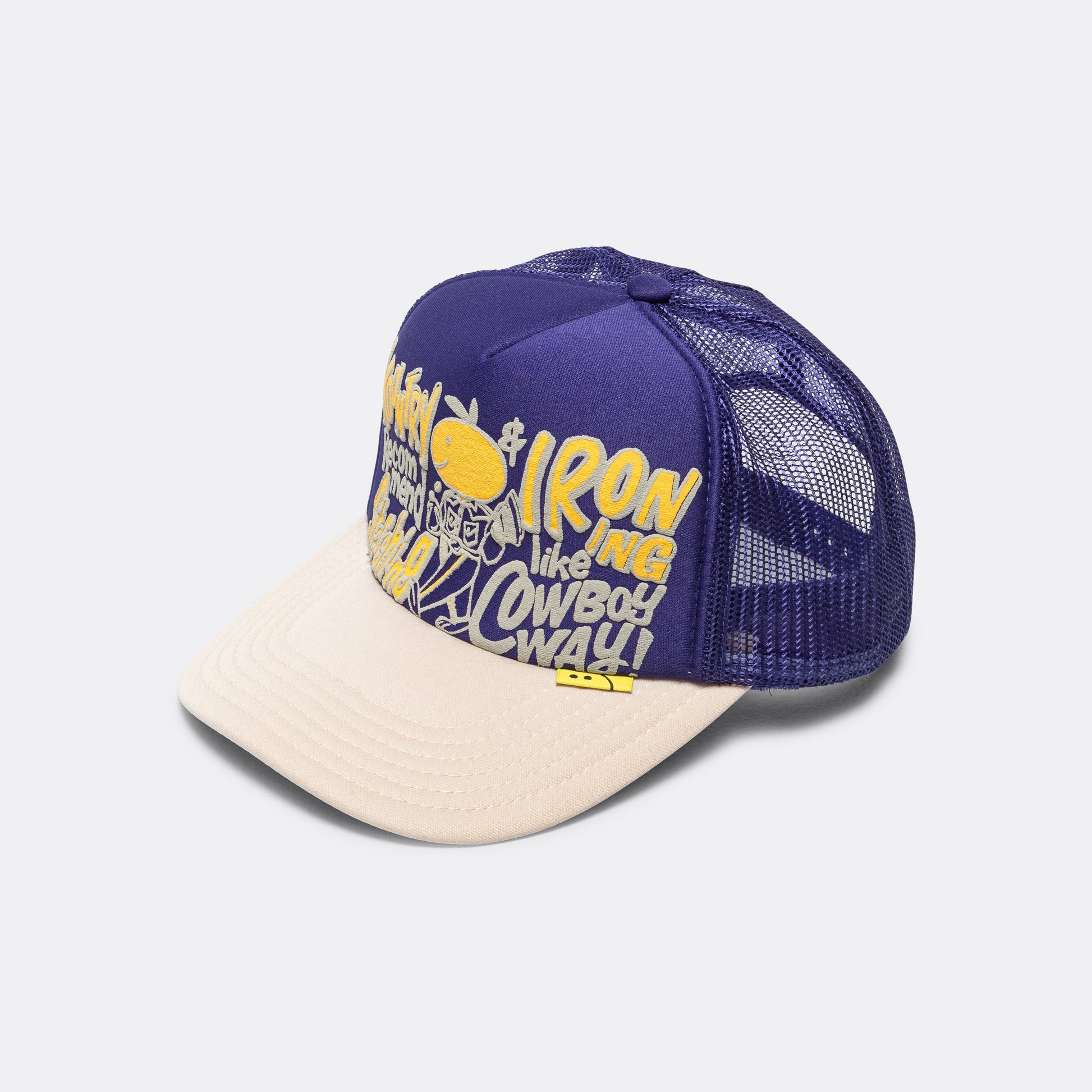 CONEYCOWBOWY Trucker CAP - Purple x Ecru