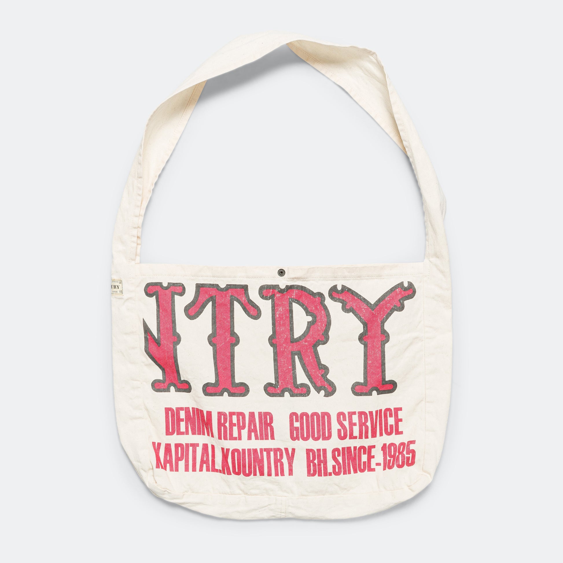 Cotton Twill KOUNTRY FACTORY BOOK BAG - Natural