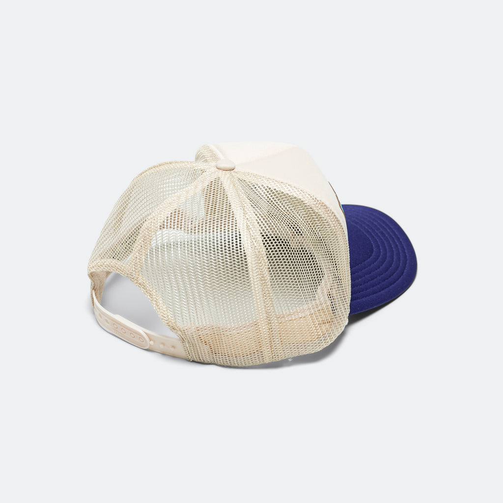 DENIM MEN LOVE CATS Trucker Cap - Ecru/Purple