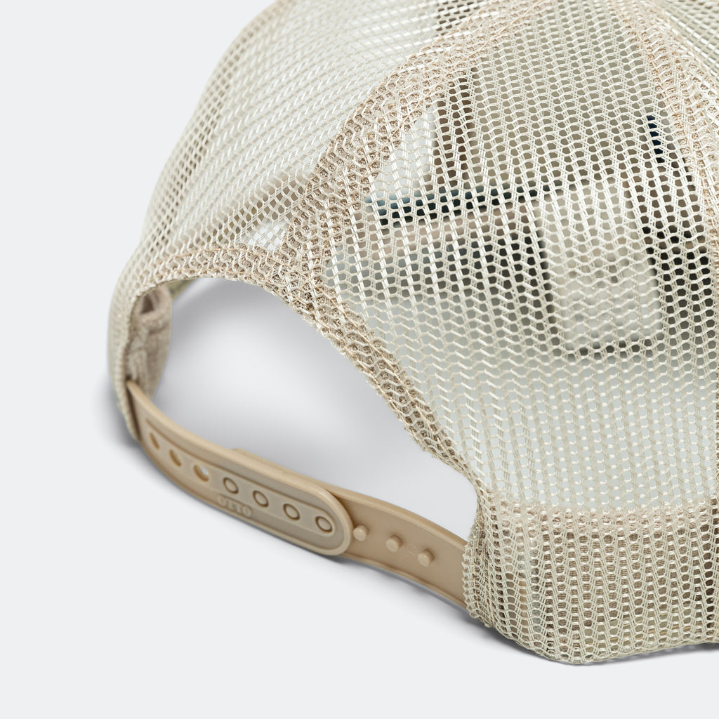 DENIM REPAIR SERVICE Denim Re-Construct Trucker Cap - Beige