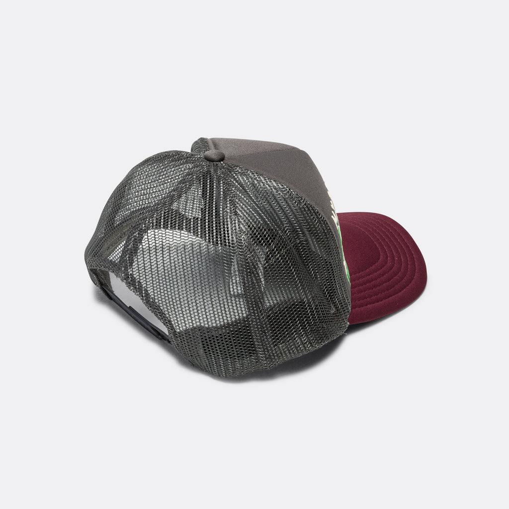 KOUNTRY DIRTY SHRINK Trucker CAP - Charcoal x Burgundy
