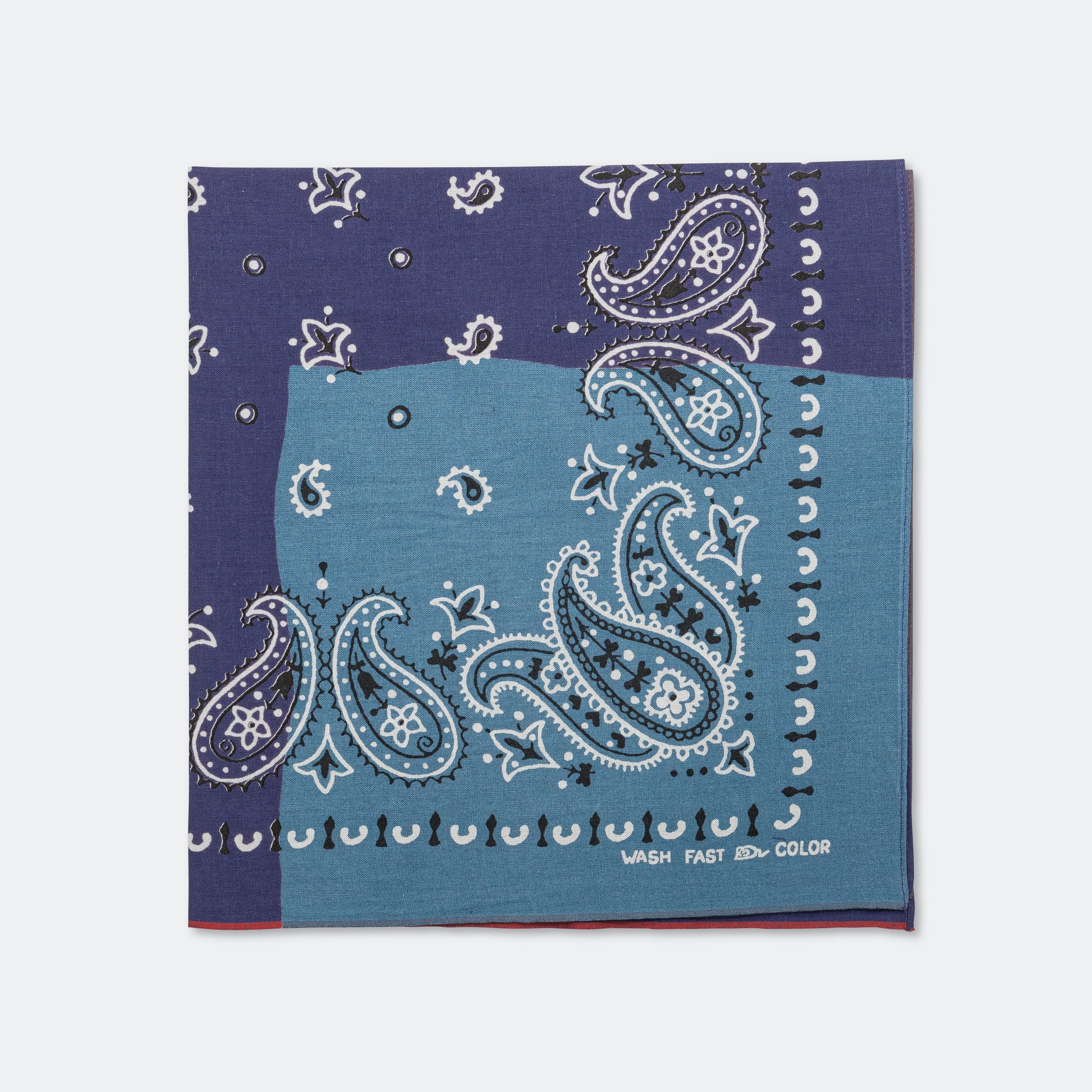 Fastcolor Selvedge Bandanna (PaisleyPatchwork) - Purple