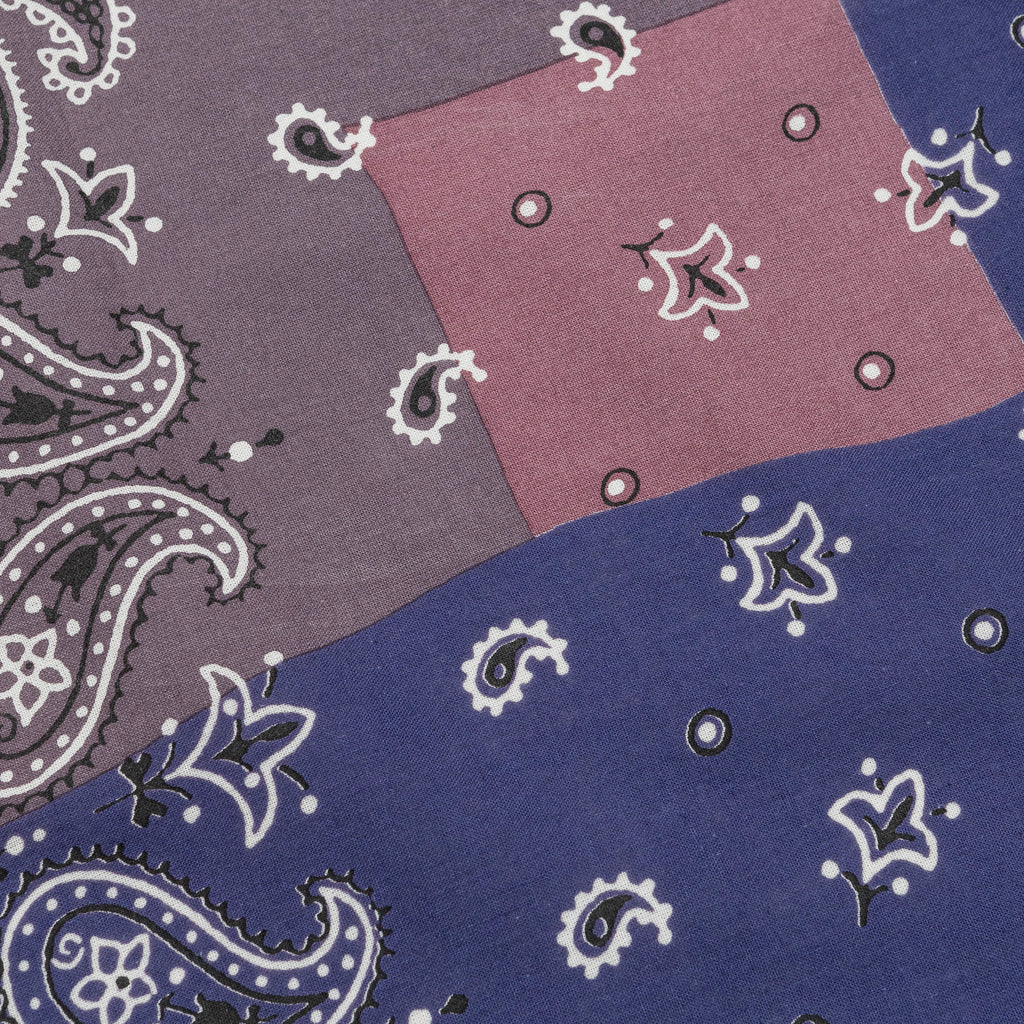 Fastcolor Selvedge Bandanna (PaisleyPatchwork) - Purple