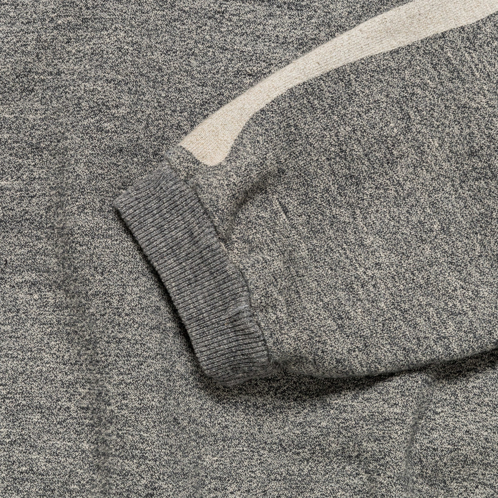 Grandrelle Fleece Knit BIG Crew SWT (BONE) - Charcoal
