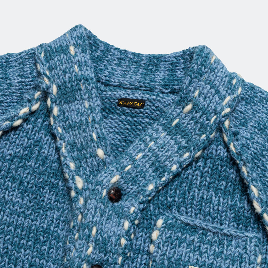 Hand Knit Cowichan RAILROAD JKT - Navy