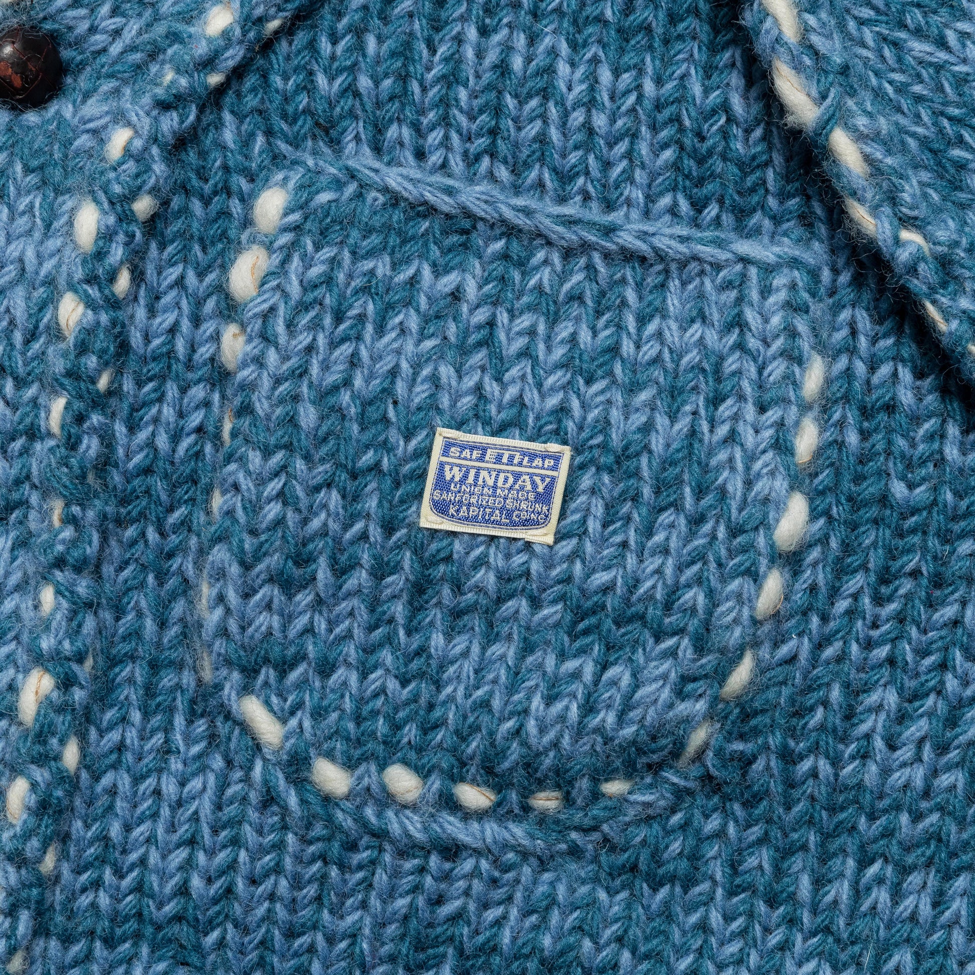 Hand Knit Cowichan RAILROAD JKT - Navy